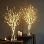 White Birch Branch LED Fairy Lights – 20 LED Battery Willow for Home & Outdoor