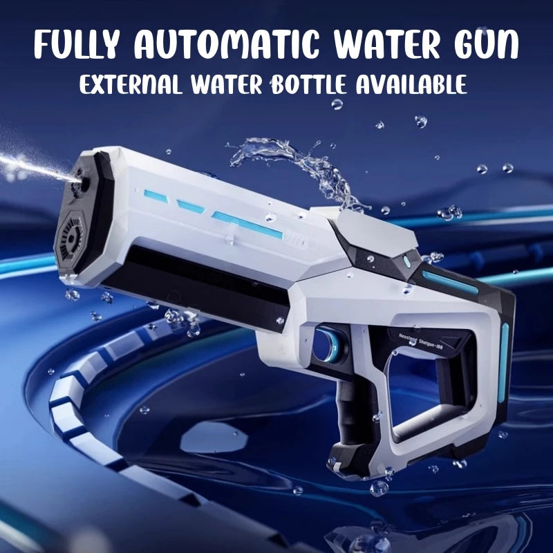 42cm Electric Water Gun – Automatic High-Pressure Water Blaster with Auto Water Absorption for Outdoor Summer Fun