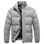 Men’s Winter Cotton Jacket – Thickened Stand Collar Bread Style Casual Outerwear