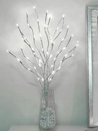 White Birch Branch LED Fairy Lights – 20 LED Battery Willow for Home & Outdoor