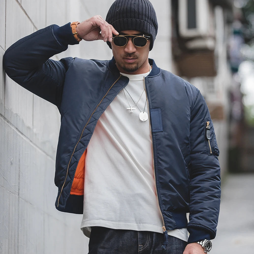 Maden MA1 Pilot Cotton Jacket – Warm & Casual Winter Coat