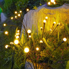 Solar Powered Firefly Waterproof Vibrant Garden Lights