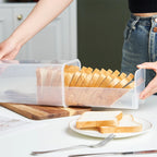 Clear Airtight Bread Box with Lid – Loaf & Sandwich Bread Storage Container