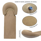 Beach Mat with Inflatable Headrest – Sand-Proof Foldable Camping & Picnic Mat