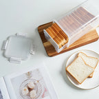 Clear Airtight Bread Box with Lid – Loaf & Sandwich Bread Storage Container