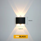 Waterproof IP65 LED Wall Lamp – 8W/12W Aluminum Outdoor Garden & Indoor Light for Bedroom, Living Room, Stairs