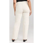 Women’s High Waist Straight Leg Jeans – Stretchy Slim Fit Office Trousers