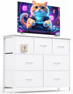 Unité de rangement en tissu à 7 tiroirs