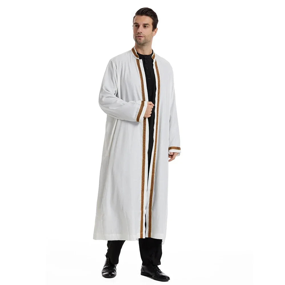 Black Kimono Jubba Thobe for Men Black Kimono Jubba Thobe for Men