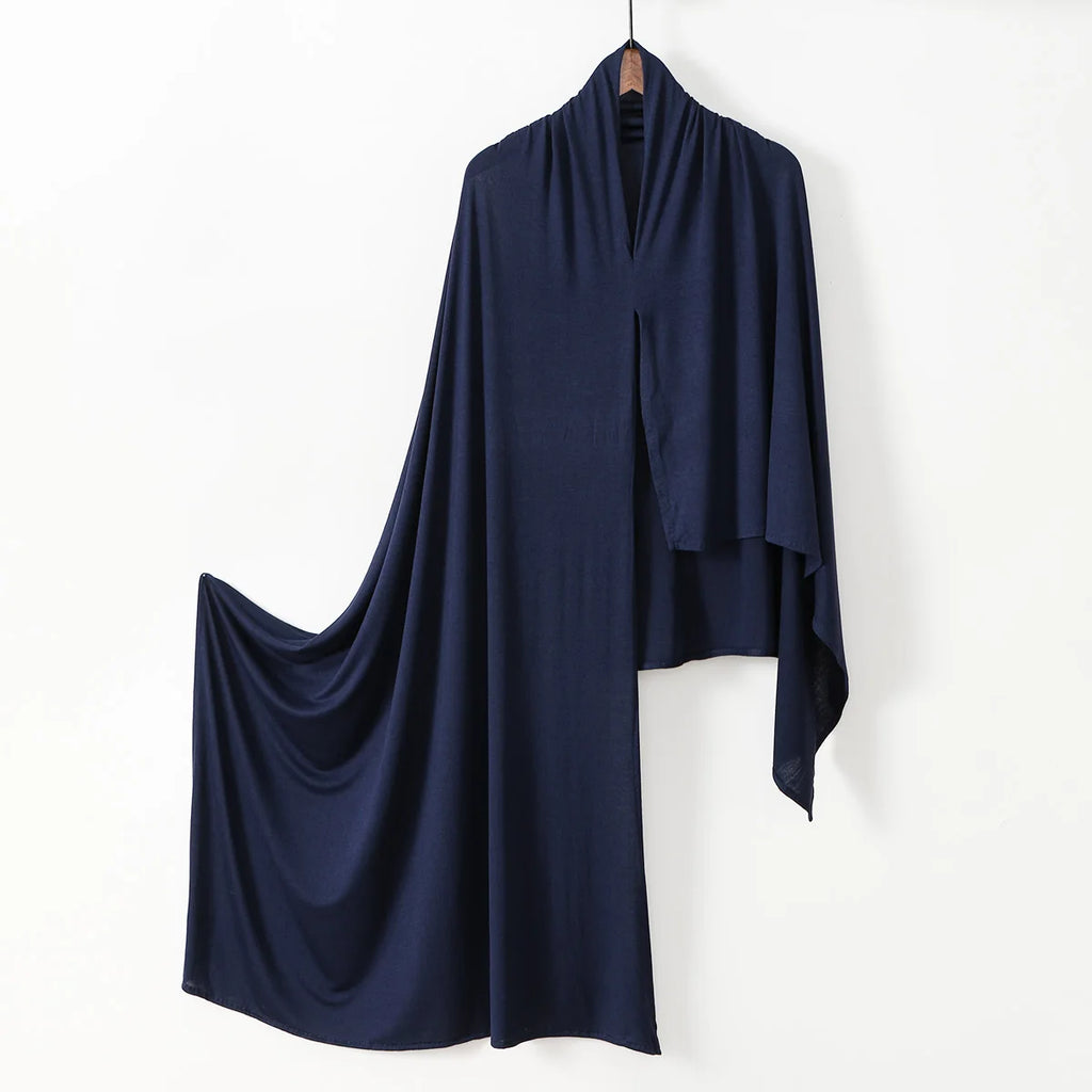 Women Muslim Instant Hijab – Large Jersey Shawl, Soft & Breathable Pullover Headwrap