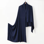 Women Muslim Instant Hijab – Large Jersey Shawl, Soft & Breathable Pullover Headwrap