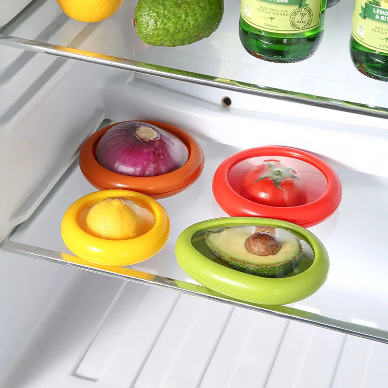 Airtight Fruit & Vegetable Storage Box – Reusable Transparent Freshness Keeper