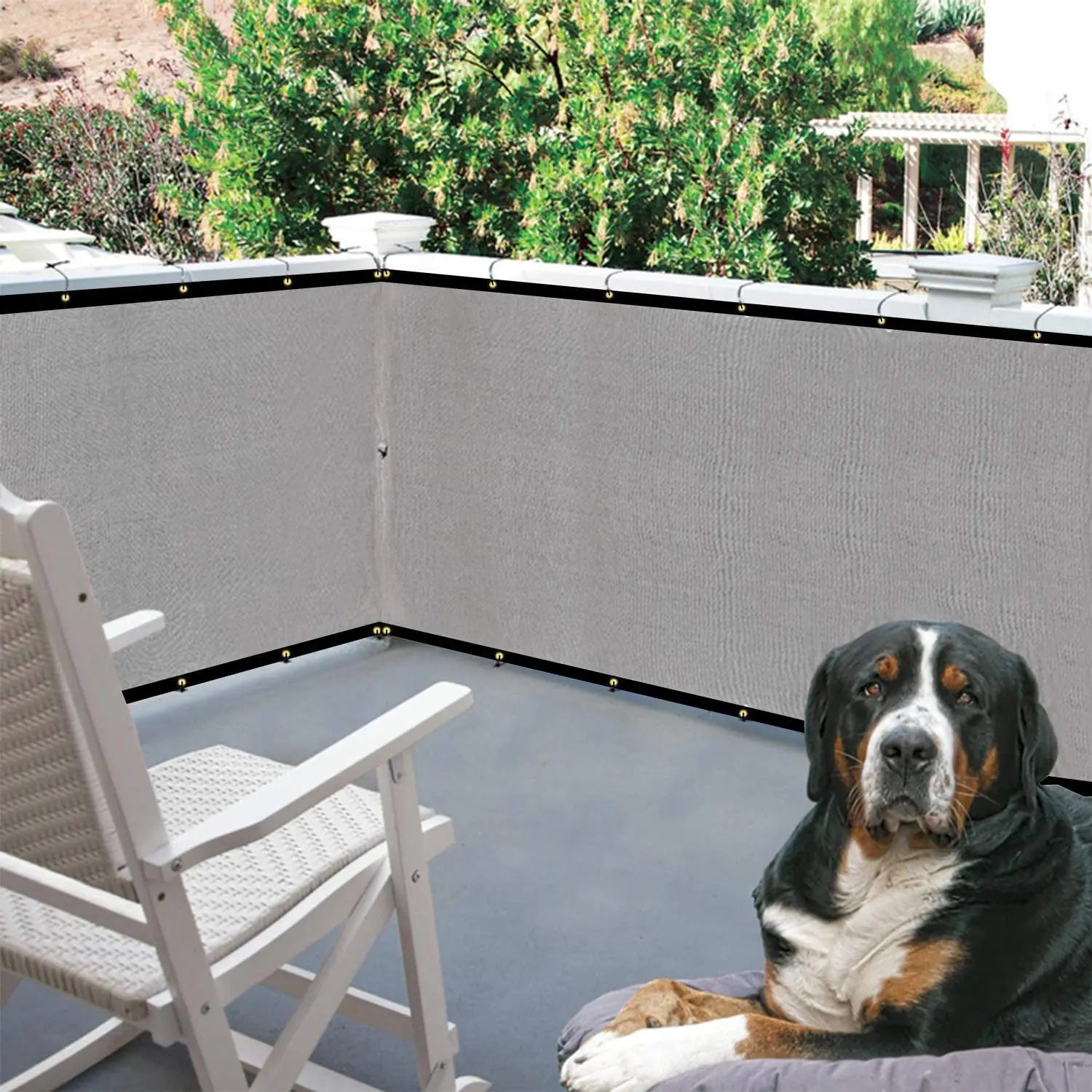 Green Fence Privacy Screen Windscreen – Heavy Duty Outdoor Privacy Barrier