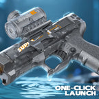 Electric Water Gun Automatic Continuous Firing – Long Range Water Blaster with Lights