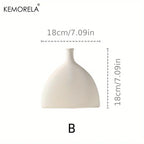 Vase Nordique en Céramique Creux Circulaire Donuts Pot de Fleurs Décoration Maison Salon Accessoires Décoration Intérieure Bureau Cadeau