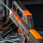 New Folding Electric Water Gun with Flashing Lights – High-Speed Rechargeable Water Blaster