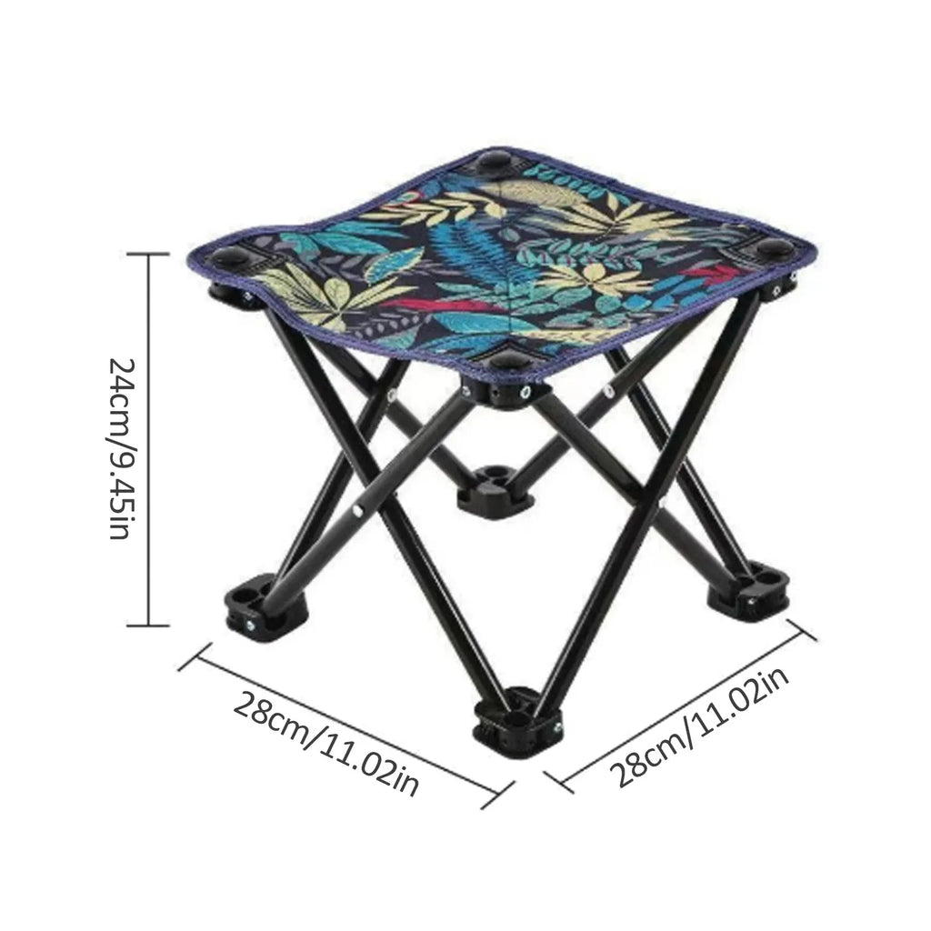 Portable Folding Stool Mini Camping Chair – Lightweight Outdoor Beach Chair with Carry Bag