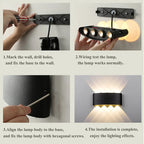 Waterproof IP65 LED Wall Lamp – 8W/12W Aluminum Outdoor Garden & Indoor Light for Bedroom, Living Room, Stairs