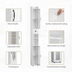 Meuble de rangement de salle de bain avec étagères réglables