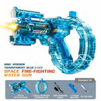 Simulated Recoil Electric Water Gun Toy with Automatic Lights & Water Spray Feature