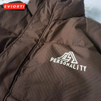 Men’s Winter Down Jacket – Thick Warm White Duck Down Puffer Coat with Hood, Windproof & Cold-Proof