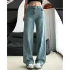 Girls Fashion Baggy High Waist Jeans