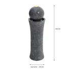 Outdoor Freestanding Water Fountain – Garden LED Waterfall Feature with Pump