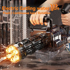 Rotating Spitfire Gatling Electric Water Gun – High-Pressure Continuous Pulse Water Blaster