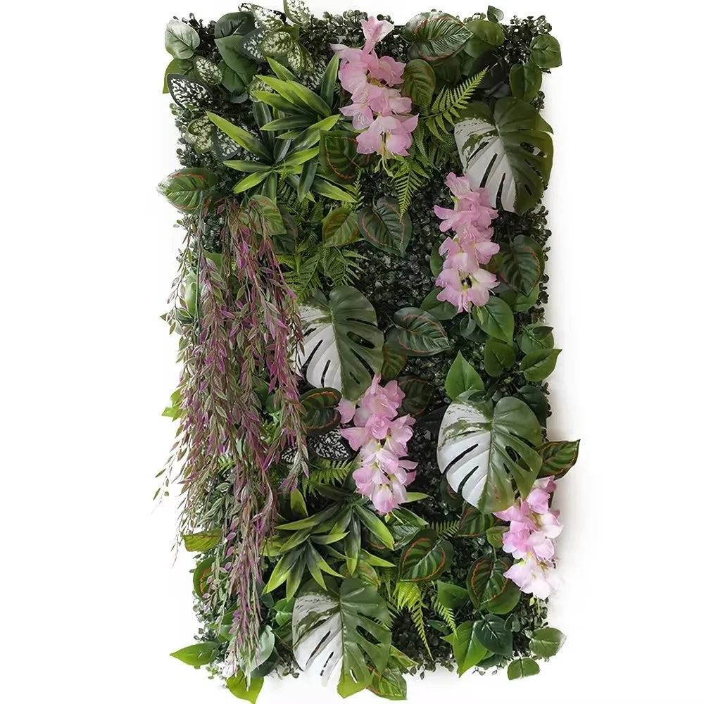 50 × 100cm Artificial Grass Wall Panel – Realistic Faux Greenery Plant Mat for Home, Wedding & Garden Decoration