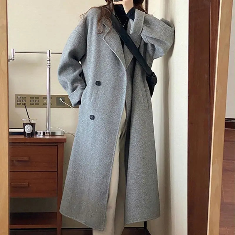 Autumn Winter Women’s Woolen Coat
