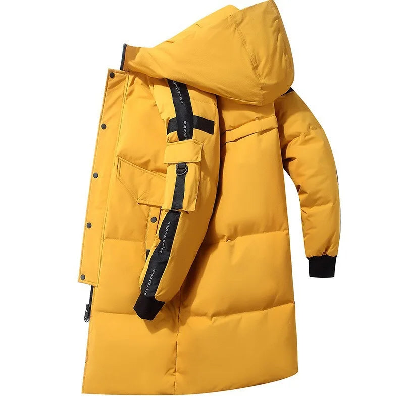 Men’s Long Down Jacket – High Quality Winter Parka Puffer Coat