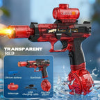 New Folding Electric Water Gun with Flashing Lights – High-Speed Rechargeable Water Blaster