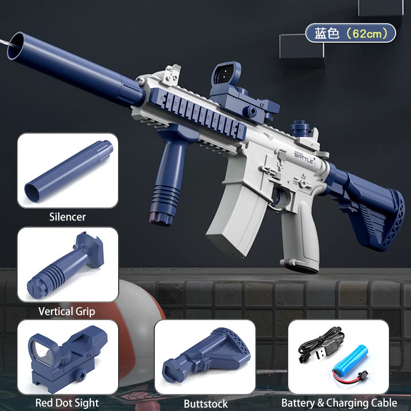 M416 Electric Water Gun – Full Automatic Summer Water Blaster for Outdoor Fun