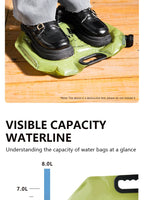 8L Large Capacity Outdoor Folding Water Bag – Portable Camping Water Storage Solution