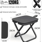 Lightweight Folding Tourist Chair – Portable Heavy-Duty Outdoor Camping & Fishing Stool