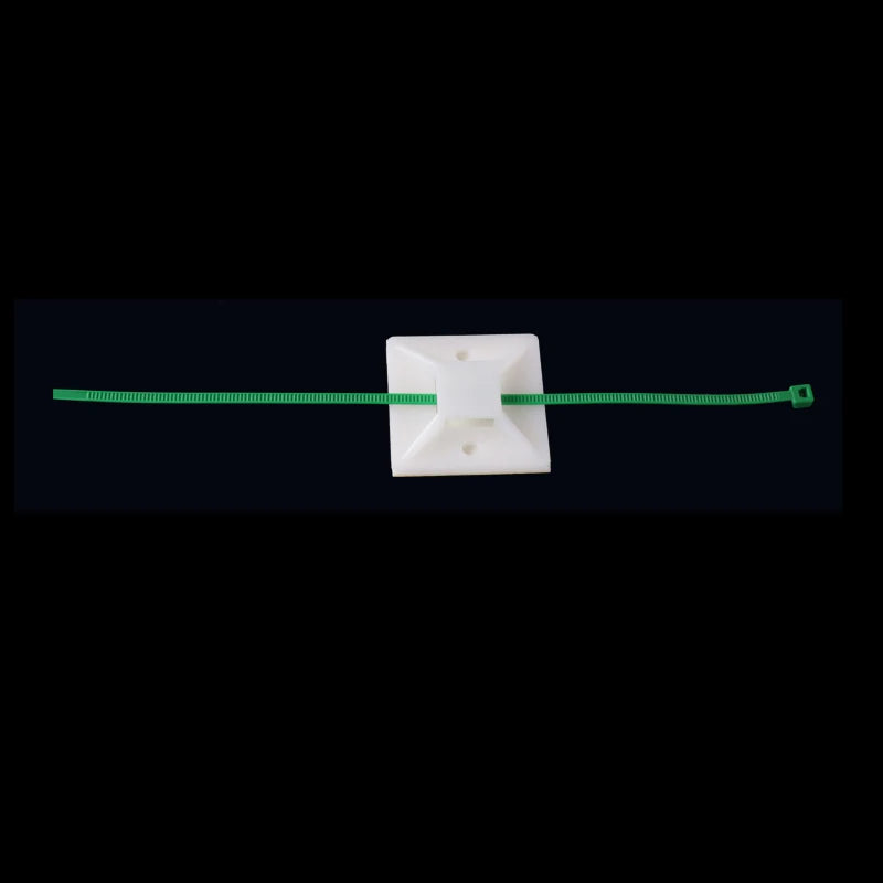 10 PCS Self-Adhesive Cable Tie Mounts – Removable Wire Clips for Home, Office & Car