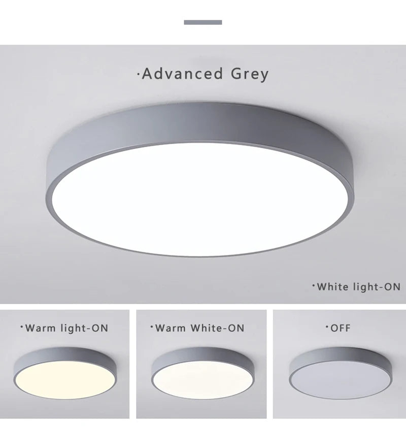 Macaron LED Nordic Ceiling Light – Modern Minimalist Lighting for Home