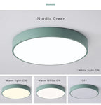 Macaron LED Nordic Ceiling Light – Modern Minimalist Lighting for Home