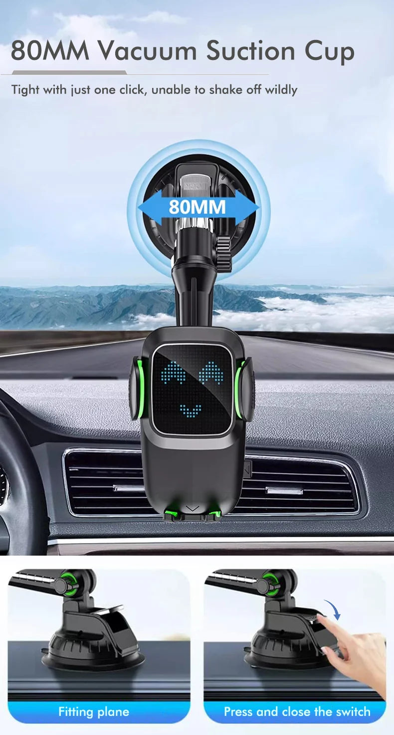 Universal Large Truck Extended Suction Cup Type Car Holder Fixed Shockproof Mobile Phone Stand Big Joint GPS Navigation Holder