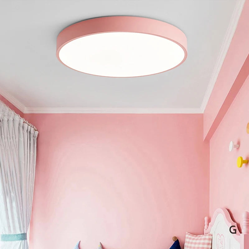 Macaron LED Nordic Ceiling Light – Modern Minimalist Lighting for Home