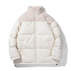 COMXZ 2025 Stand Collar Puffer Jacket – Unisex American Style Winter Coat