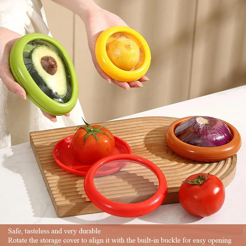 Airtight Fruit & Vegetable Storage Box – Reusable Transparent Freshness Keeper