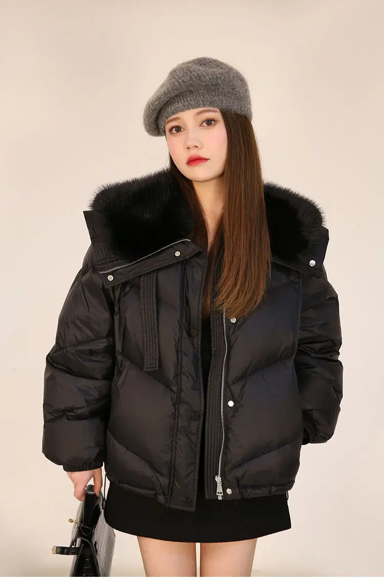 2025 New Women’s Short Cotton-Padded Winter Coat – Korean Loose Fit