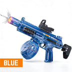 Simulated Recoil Electric Water Gun Toy with Automatic Lights & Water Spray Feature