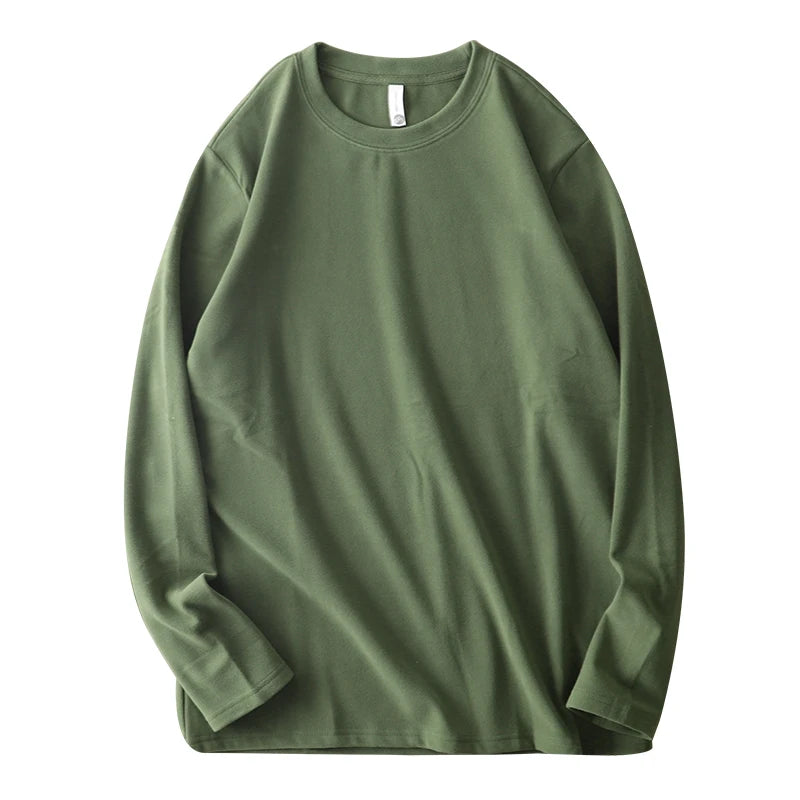 Two-Sided Dralon Long Sleeve T-Shirt for Men – Warm Fleece Undershirt