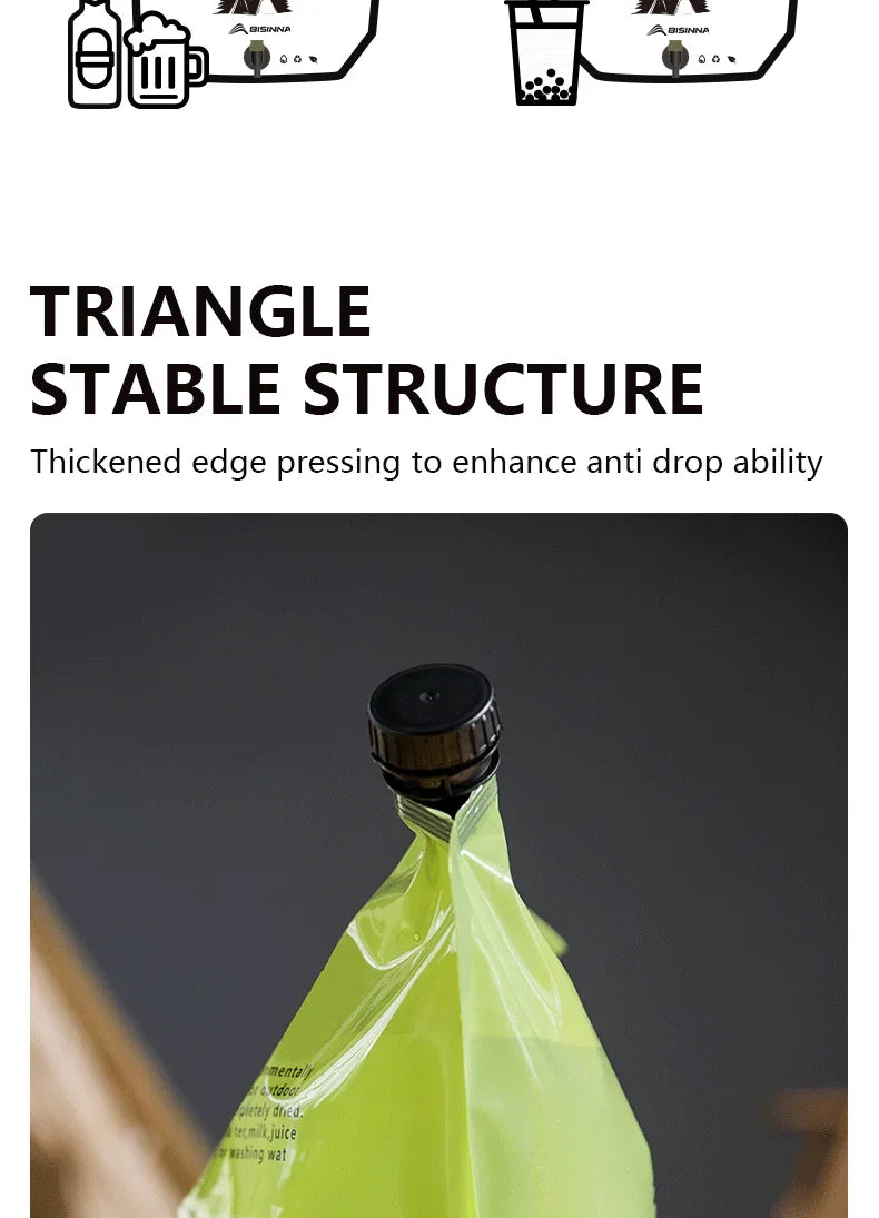 8L Large Capacity Outdoor Folding Water Bag – Portable Camping Water Storage Solution