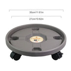 Water-receiving Plastic Universal Wheel Flower Pot Chassis Potted Round Rack Tray Mobile Roller Mobile Plant Flower Pot Stand