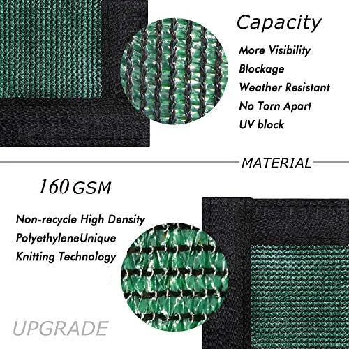 Green Fence Privacy Screen Windscreen – Heavy Duty Outdoor Privacy Barrier