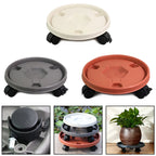 260mm Plant Mover With Wheels Plant Support Roller Universal Flower Pot Wheels Base Movable Tray Plant Stand With Rollers