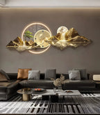 Luxury LED Wall Clock – Silent Nordic Design Minimalist Clock for Living Room & Home Decoration